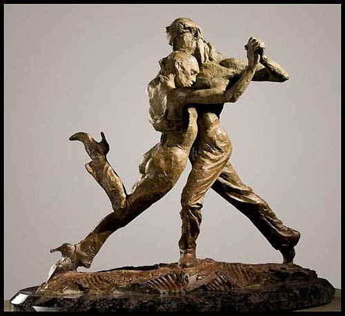 Richard McDonald tangófantáziája bronzban